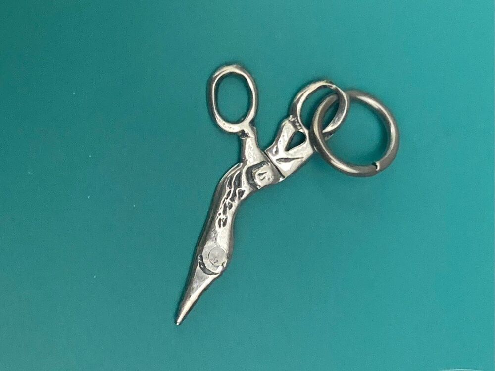 .925Scissorz Sterling Silver Jewelry Charm #vintage scissors
